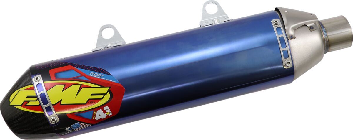 FMF Factory 4.1 RCT Blue Slip-On Carbon End Exhaust Silencer For KTM SMR 450 2013